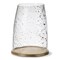 Pebble Clear Glass Hurricane Pillar Candle Holder Large 8.0L x 8.0W x 10.8H Inches